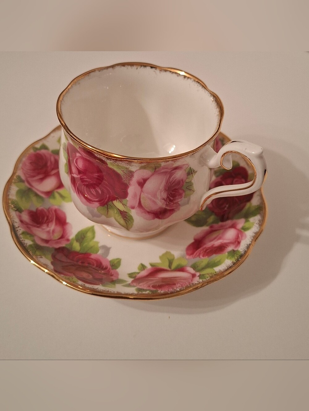 Vintage Royal Albert "Old English Rose" Teacup And Saucer.